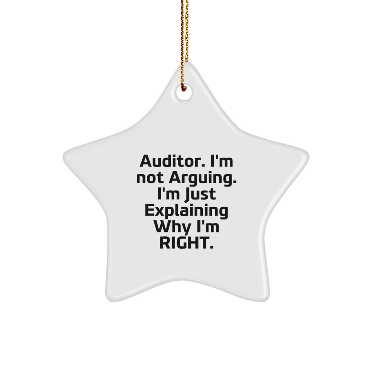 Christmas Unique Gift Surprise Auditor Bright Star Ornament for Teens - Image 1