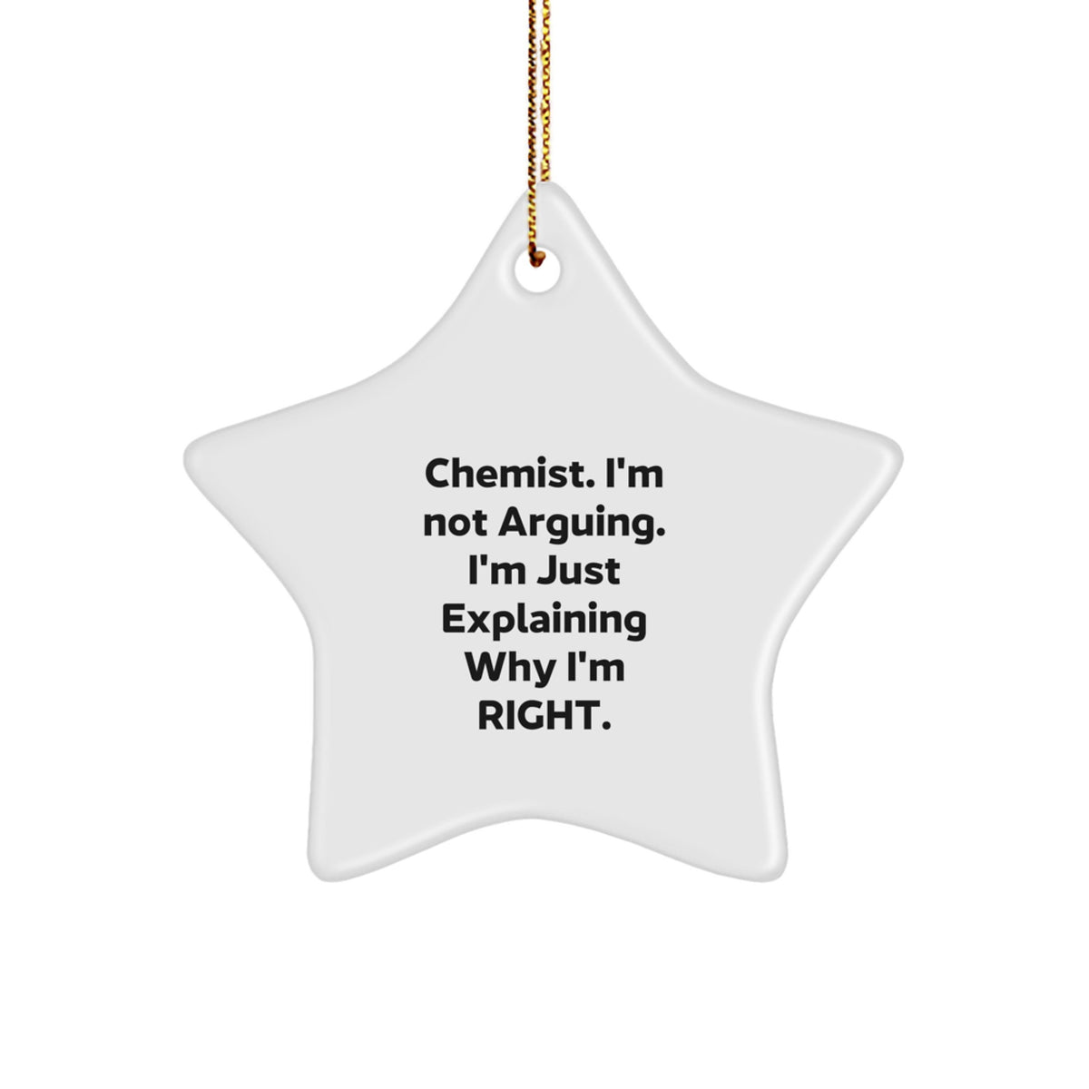 Chemist Keepsake Christmas Ornament for Him Surprise Holiday Gift - Image 1