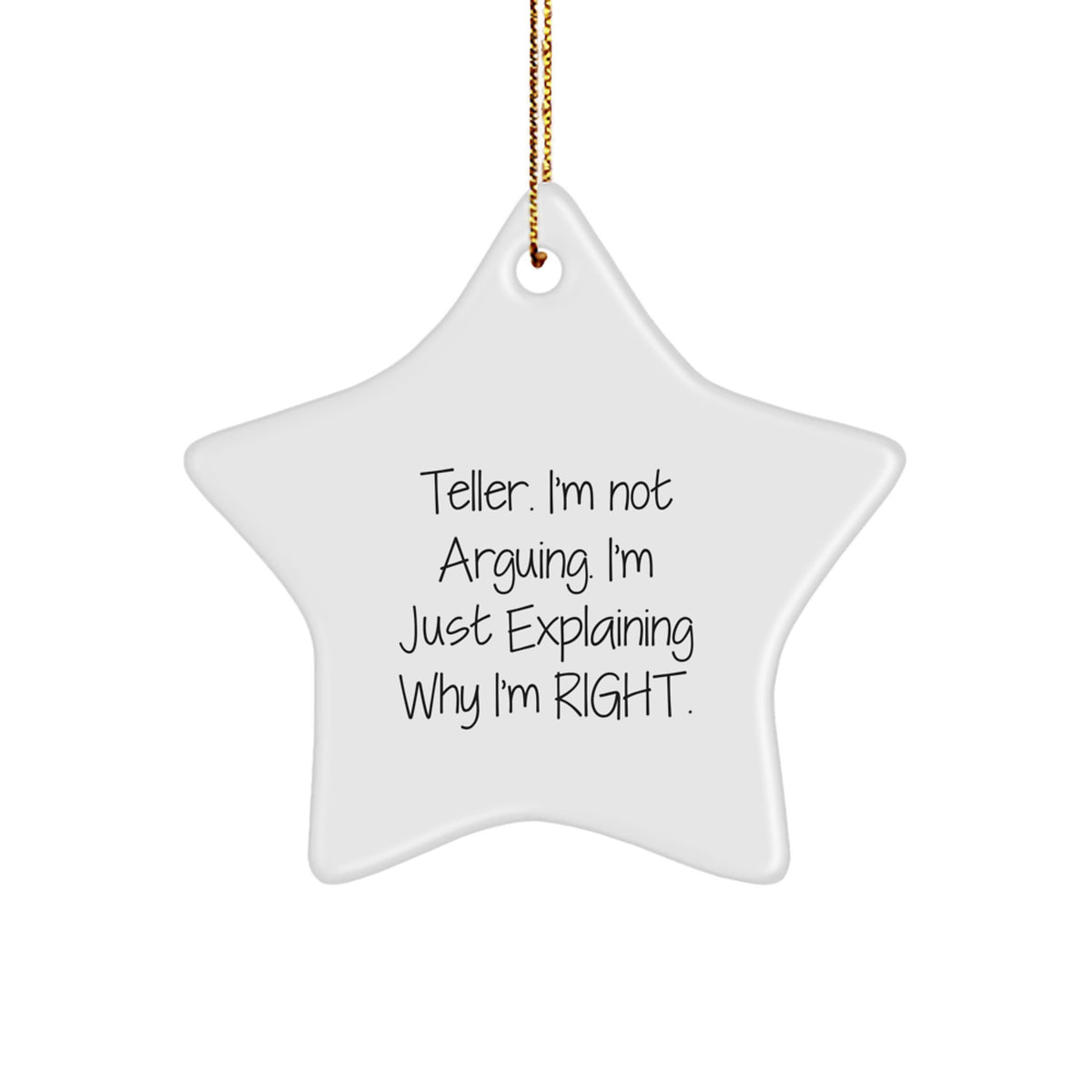 For Him Keepsake Christmas Ornament Gift Teller Quote Bright - Image 1
