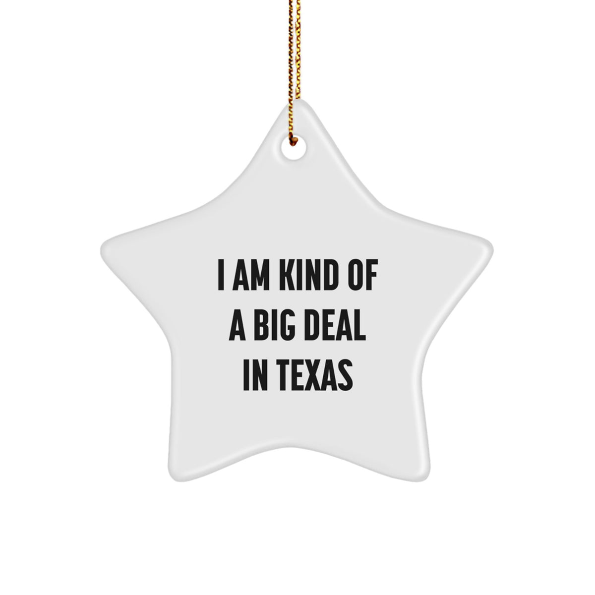 Texas Star Ornament I Am Kind Of A Prime Selection In Texas Gift for Family - Image 1