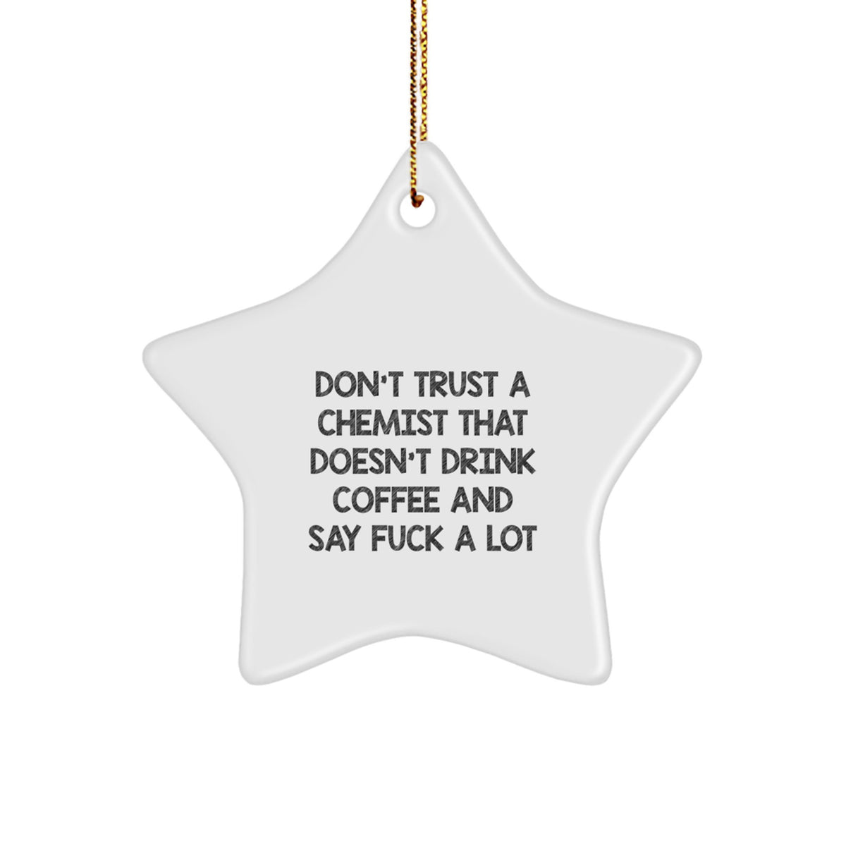 Chemist Christmas Ornament for Friends Novelty Gift - F--k A Lot - Image 1