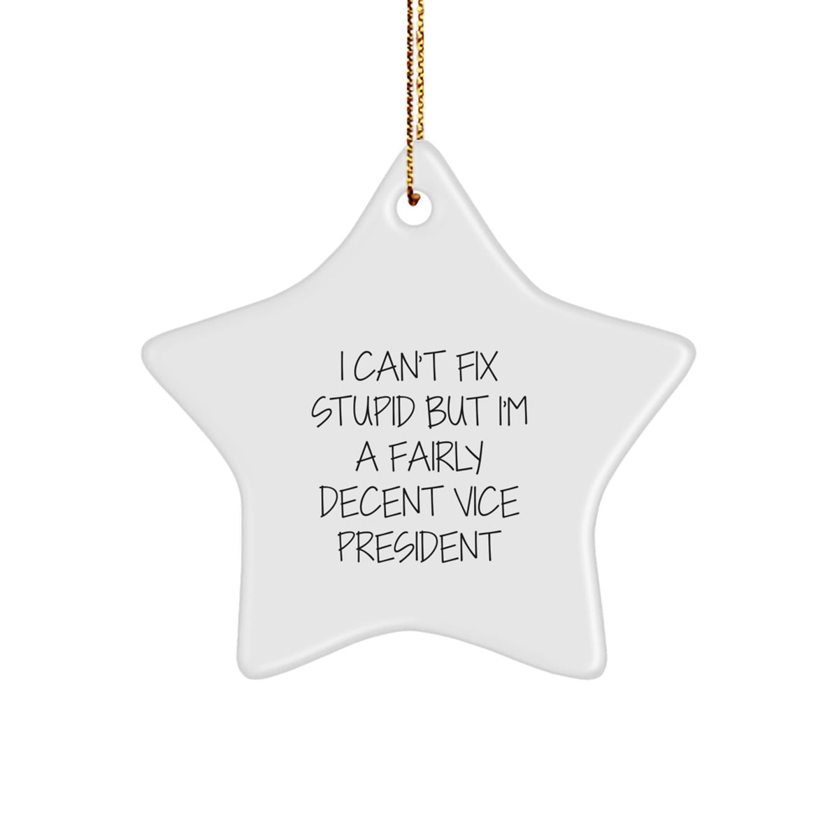 Christmas Unique Gift for Coworkers Vice President Star Ornament Idea - Image 1