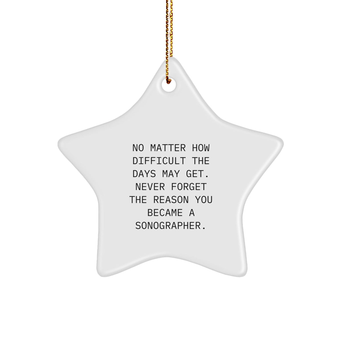 Sonographer Keepsake Christmas Ornament for Him Gift - Image 1