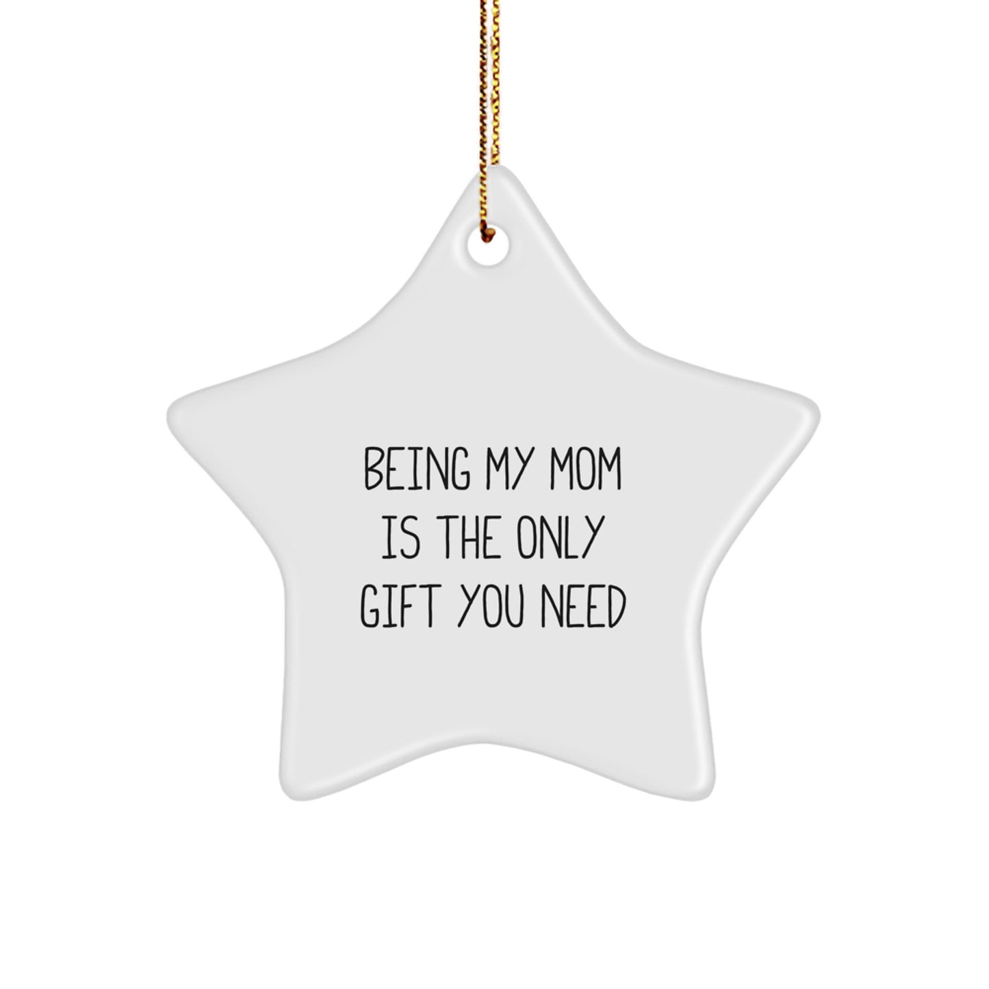 Funny Mom Star Ornament Gift from Family Members for Christmas Unique Presents - Image 1