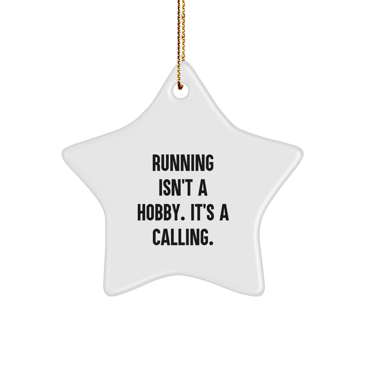Christmas Gift for Her Running Keepsake Star Ornament Present - Image 1