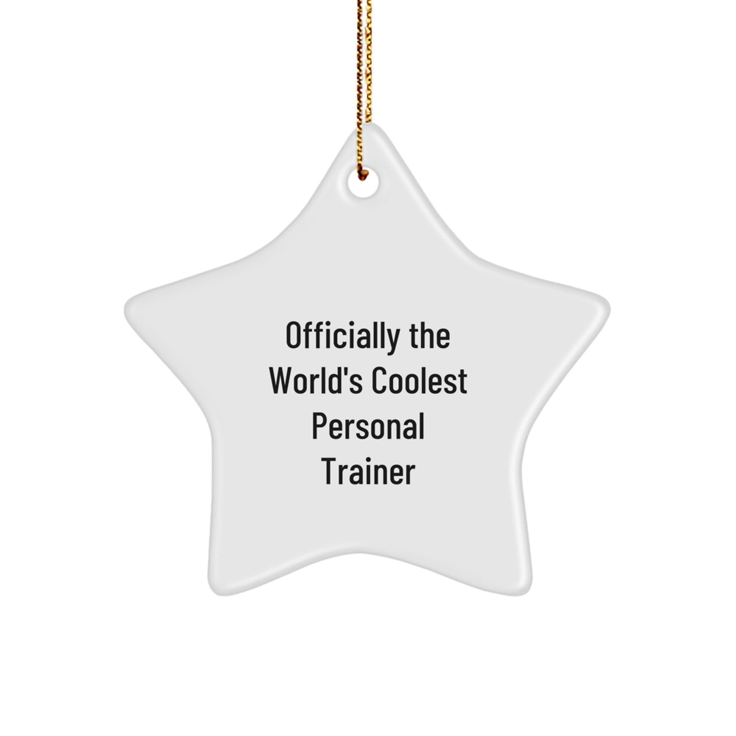 Officially The World's Coolest Personal Trainer Funny Star Ornament Gifts from Friends to Personal Trainers this Christmas - Image 1