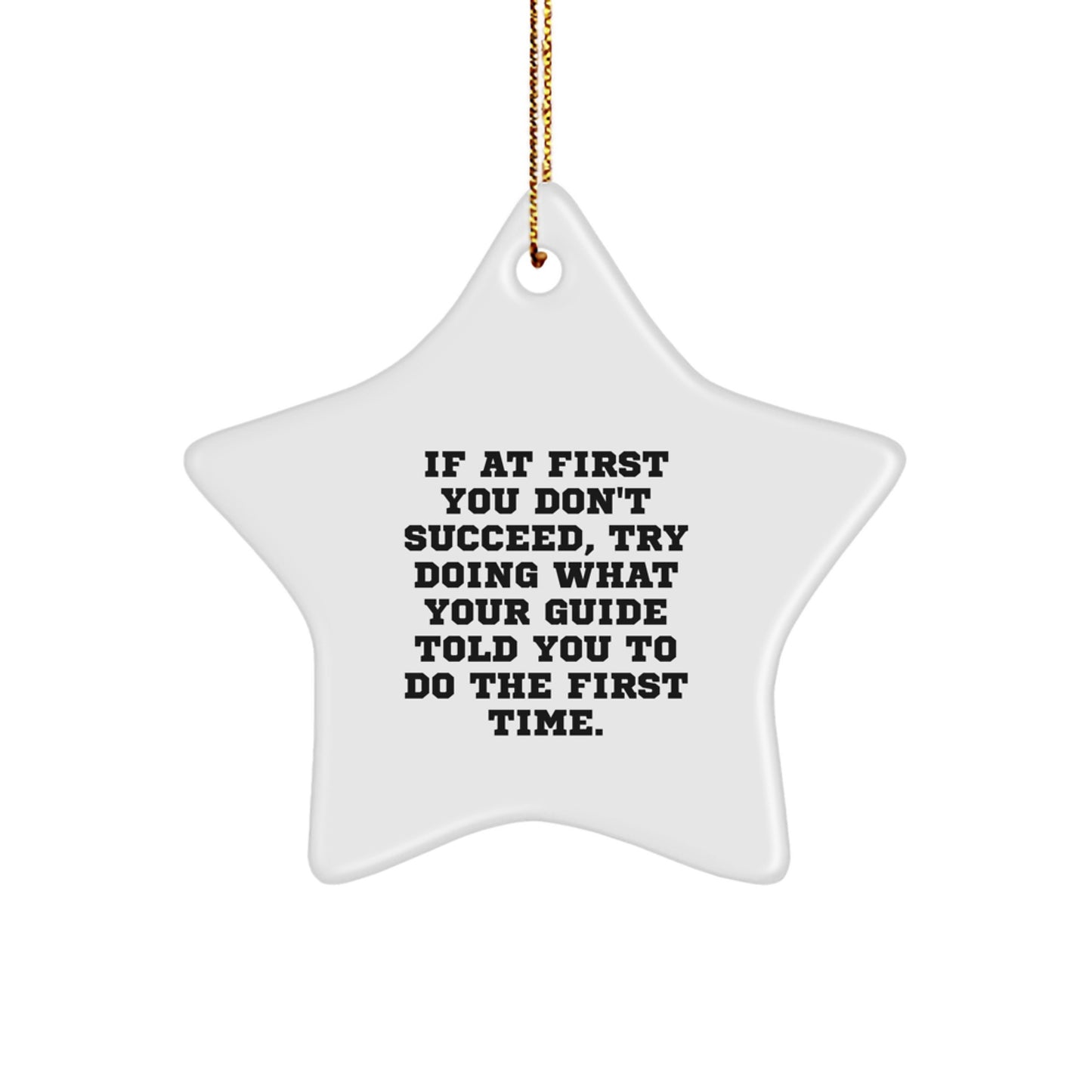Guide's Sassy Star Ornament, Gifts from Friends to Guide, for Christmas Cheer - Image 1