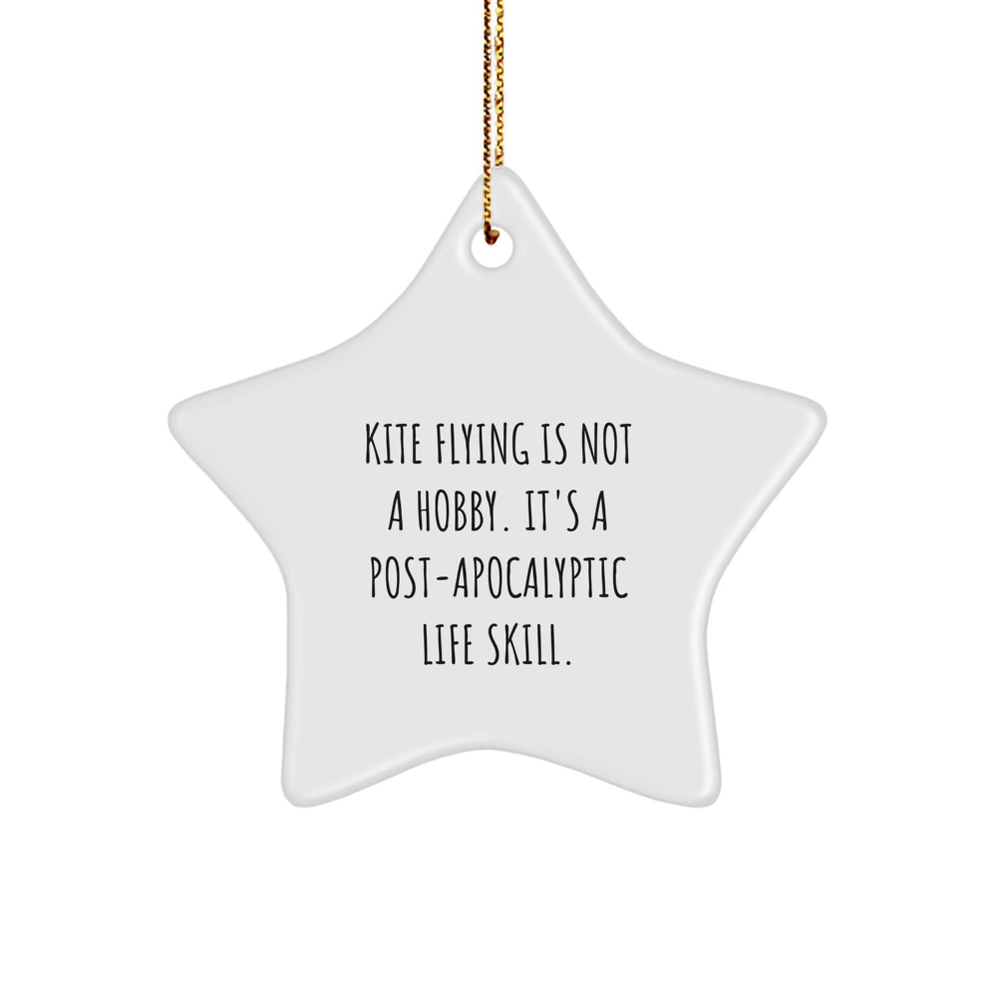 Funny Kite Flying Star Ornament Gifts from Friends, Coworkers, Family for Christmas Unique - Image 1