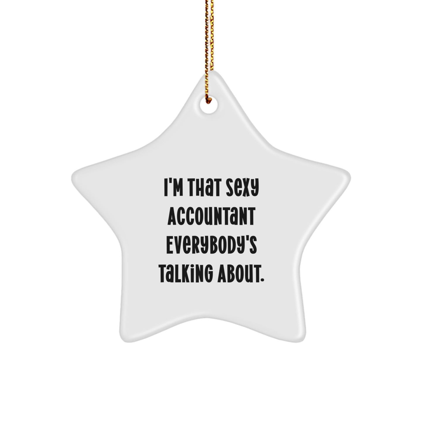 Funny Accountant Star Ornament Gifts from Friends for Christmas Unique Presents - Image 1