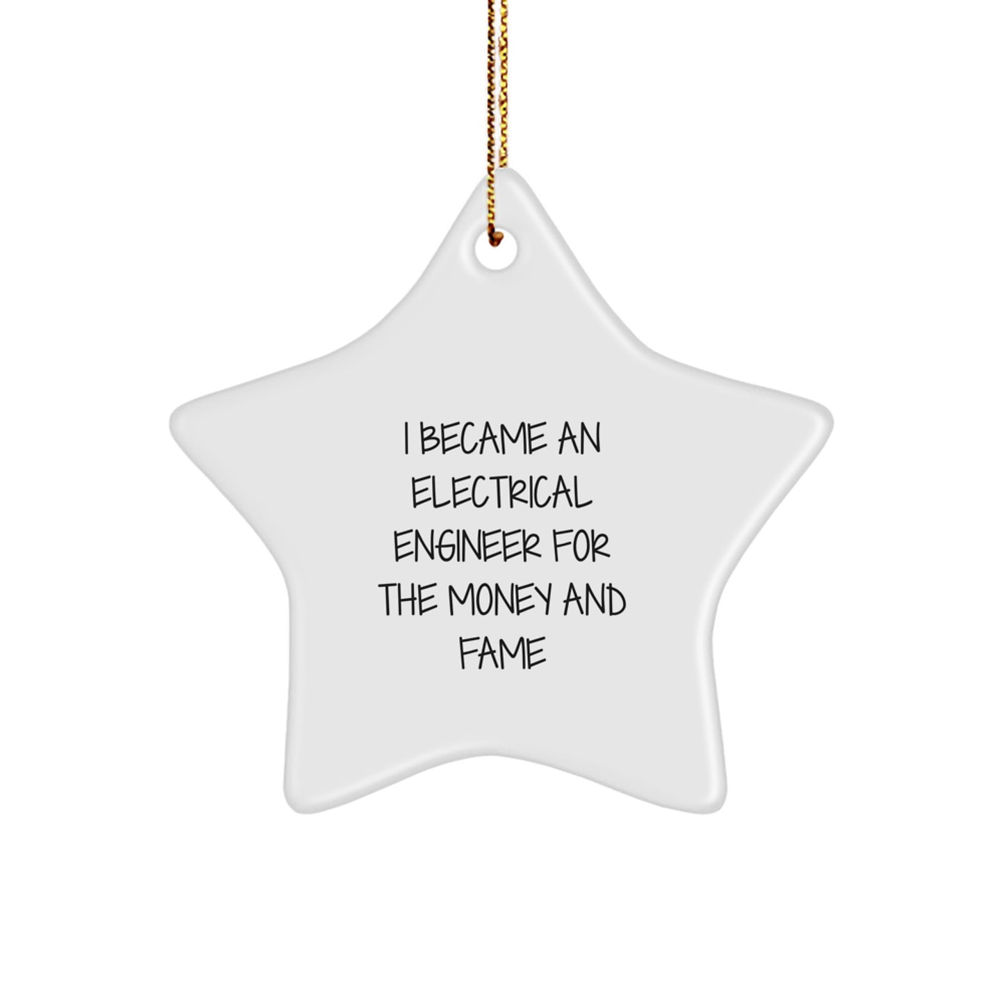 Gifts from Men, Women, or Friends for Electrical Engineers - Cute Star Ornament for Christmas Unique Gifts - Image 1
