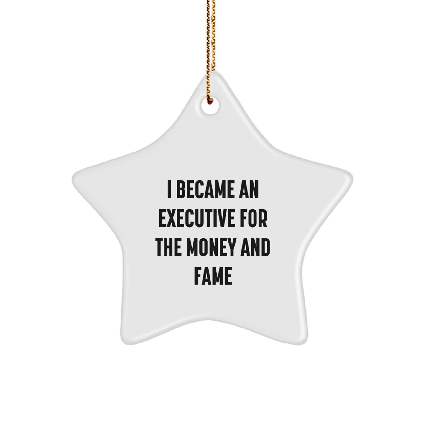 Funny Executive Star Ornament Gifts from Friends for Executive, Christmas Unique Executive Gifts, Star Ornament Executive Executive Star - Image 1