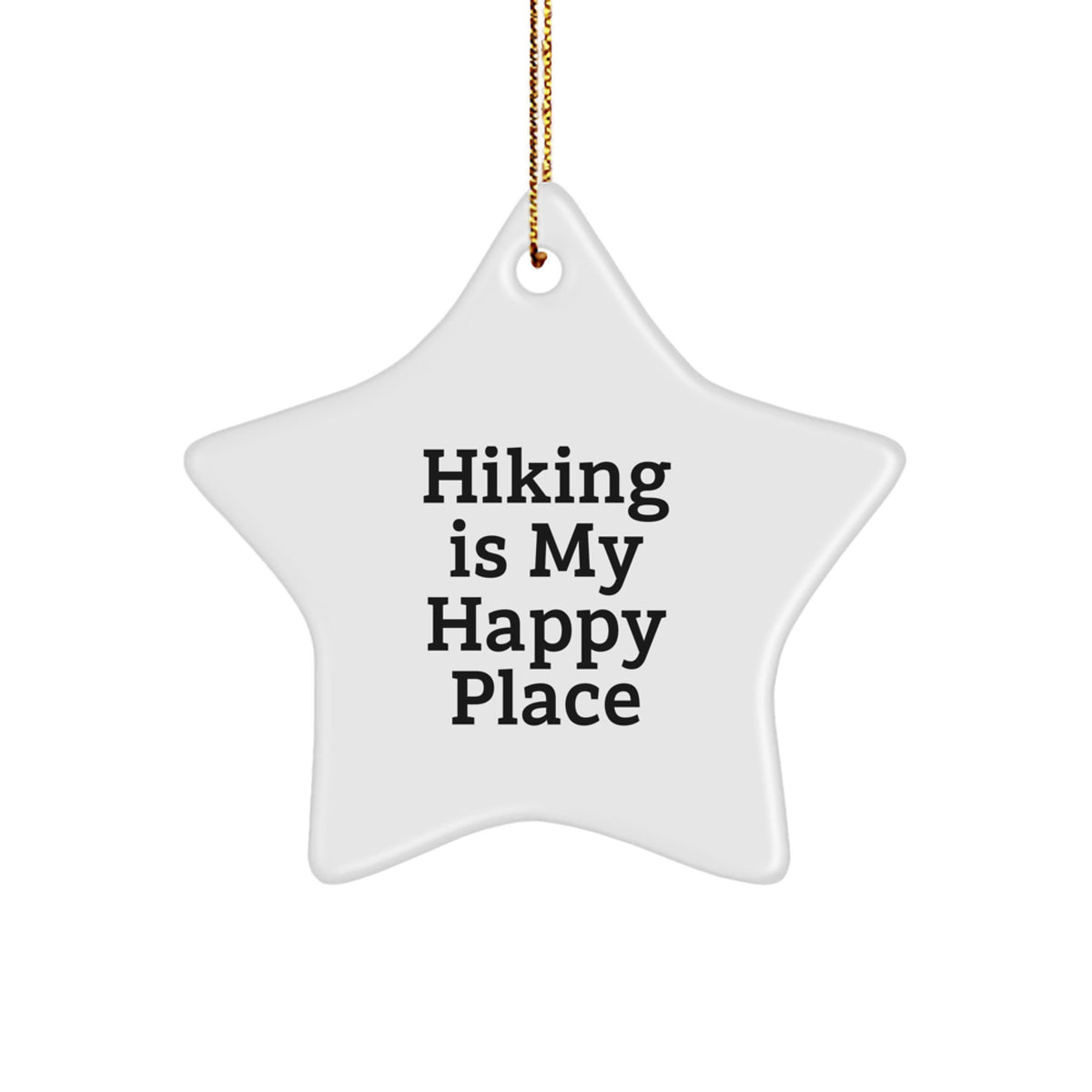 Christmas Holiday Gift for Her Hiking Star Ornament Present Bright - Image 1