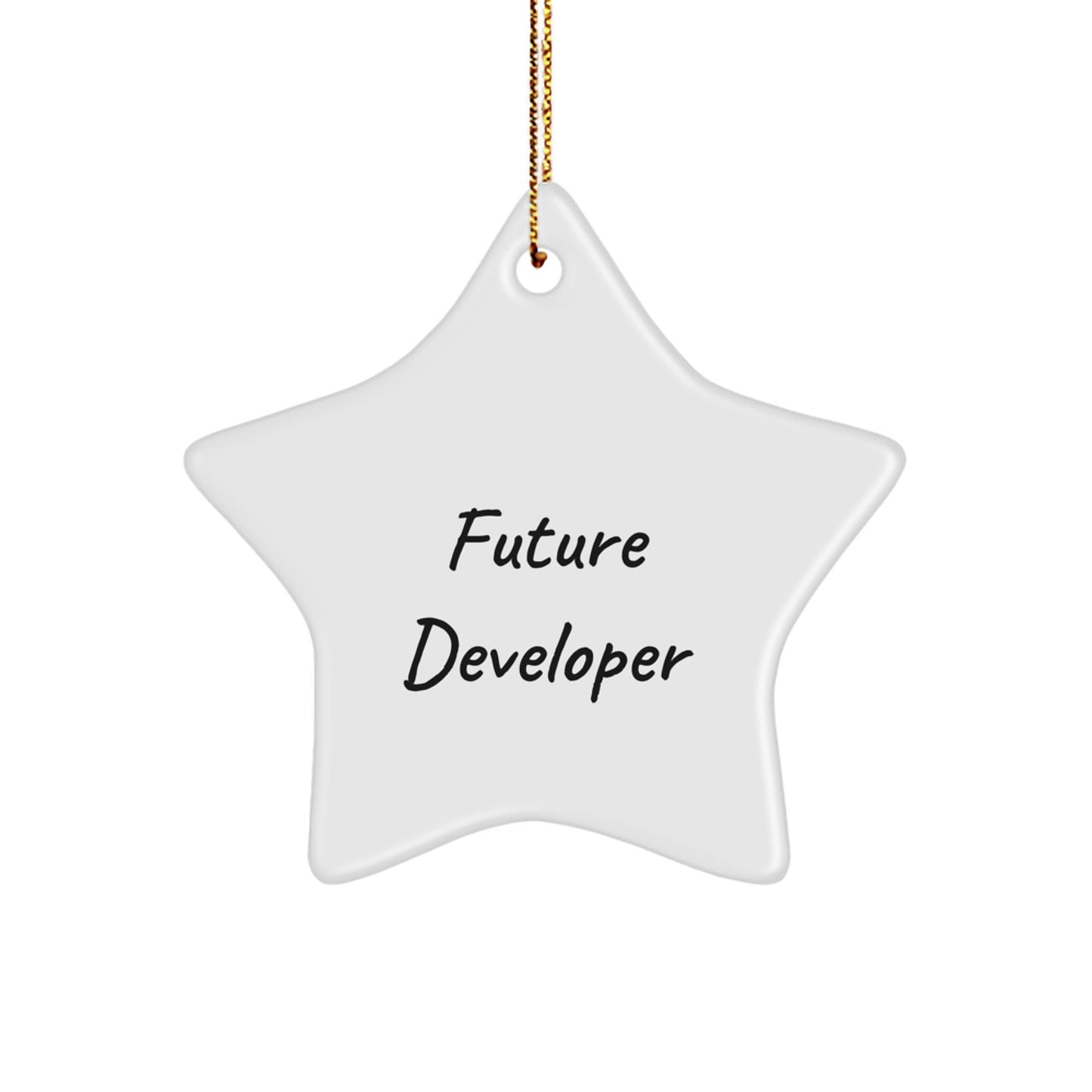 Funny Developer Gifts from Friends for Future Developers Star Ornament, Christmas Unique Present for Men, Women, Coworkers, Family - Image 1