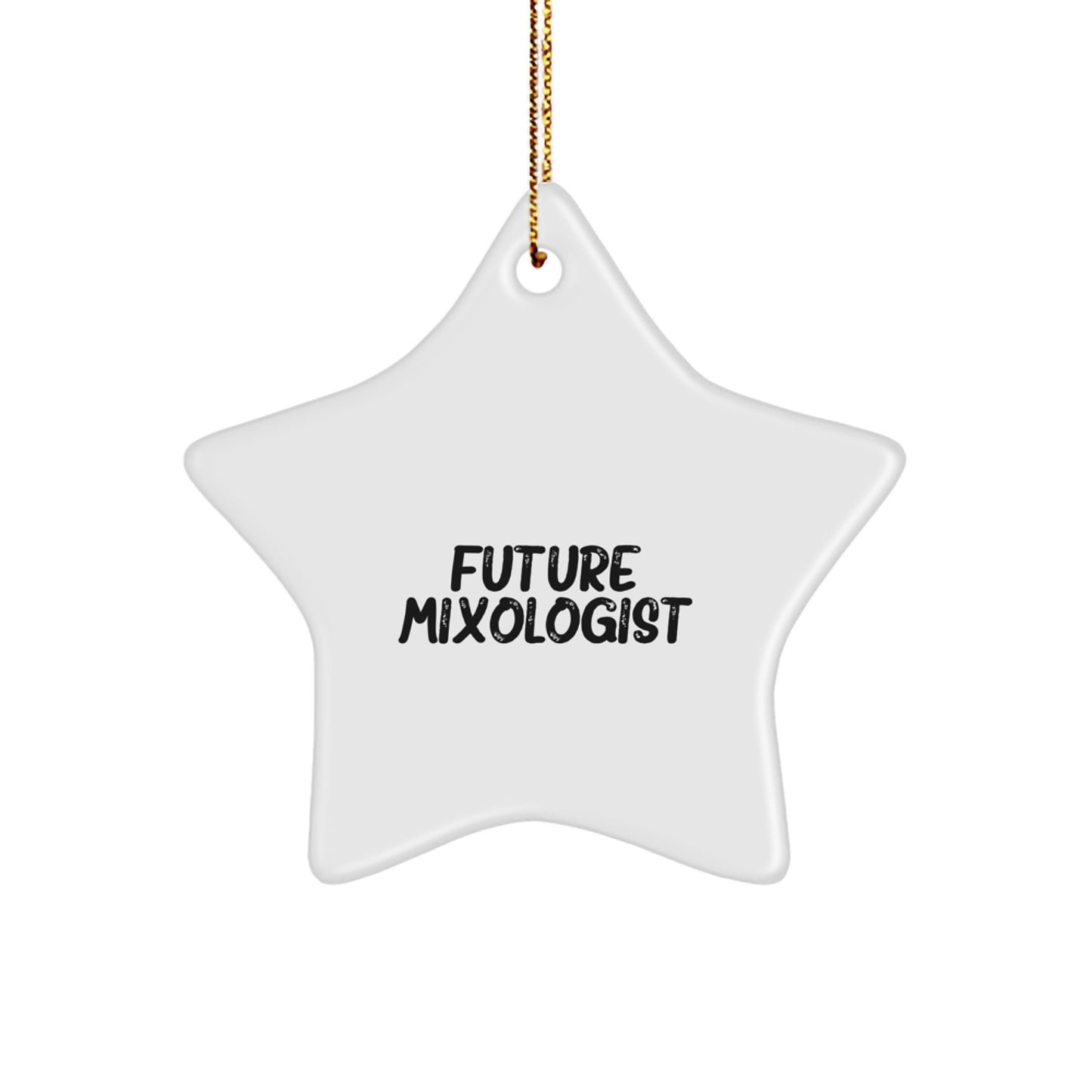 Funny Future Mixologist Star Ornament, Gifts from Friends, for Mixologist, Unique Christmas Unique Gifts - Image 1