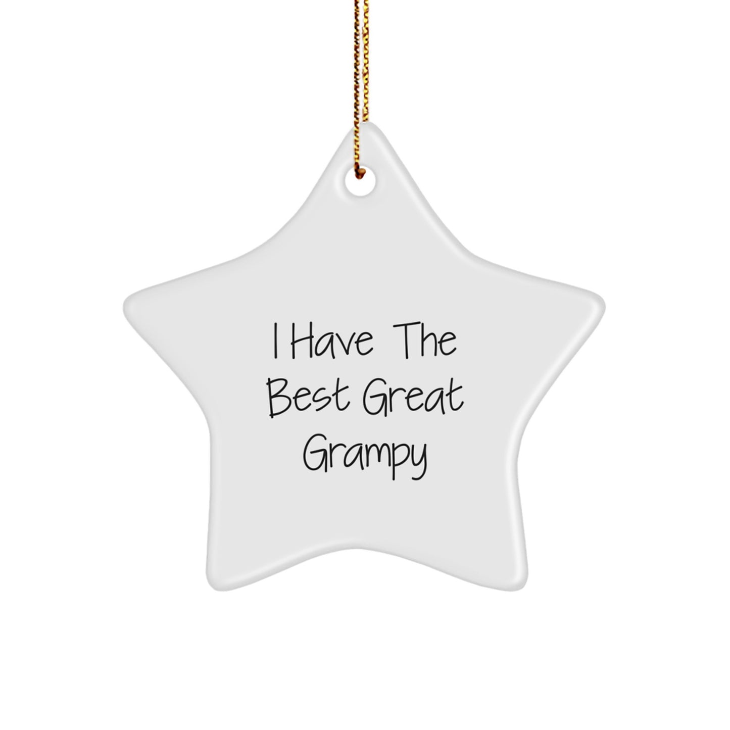 Funny Grampy Gifts for Men with Great Star Ornament - Image 1