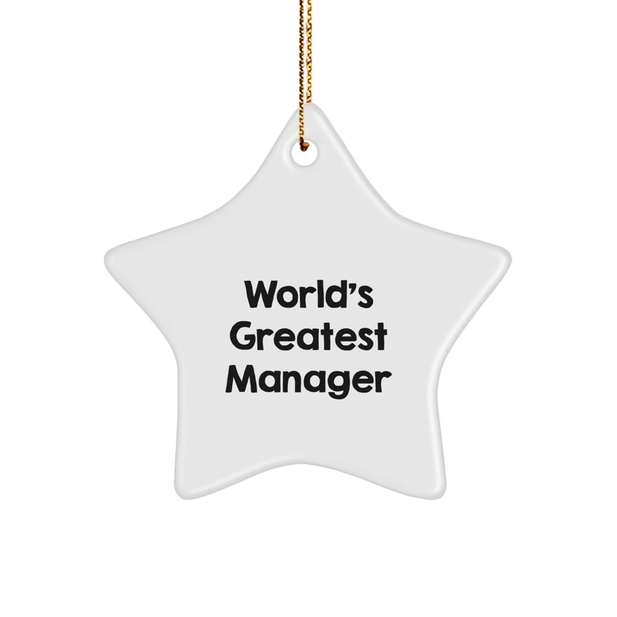Christmas Gift for Her Present Manager Star Ornament - Image 1