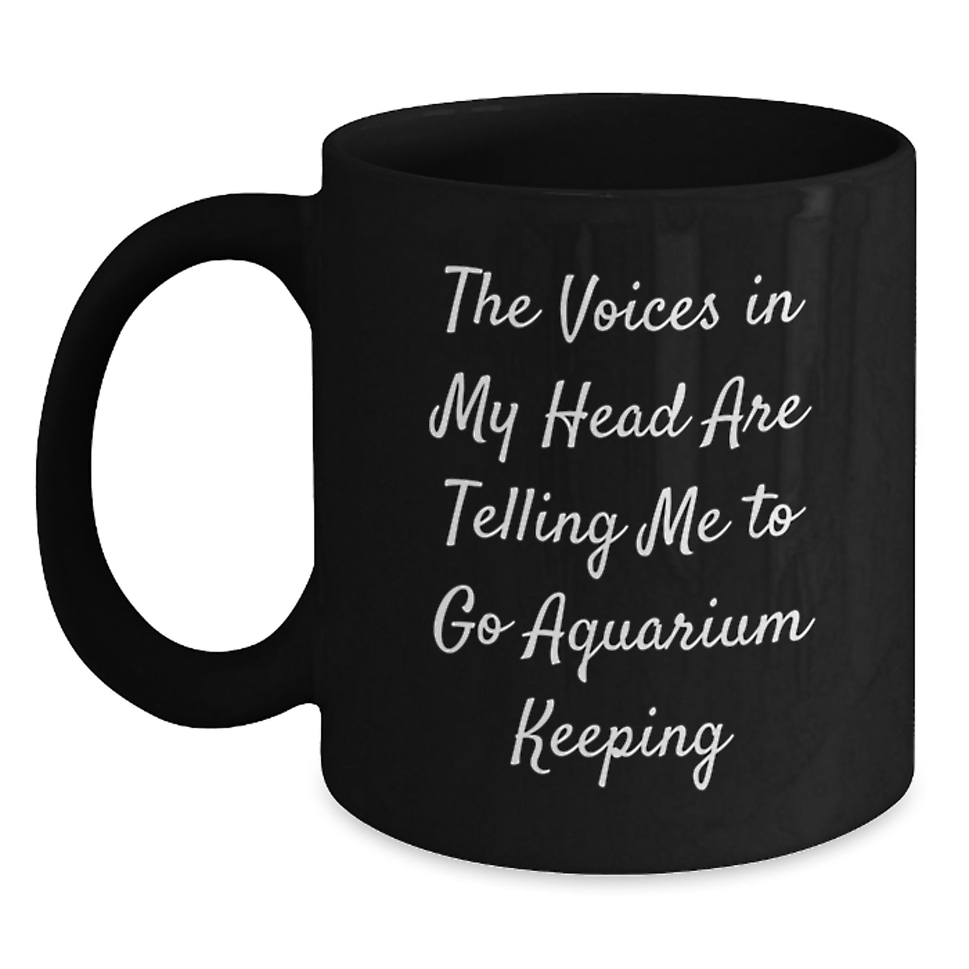 Funny Aquarium Keeping Black Coffee Mug, Gifts from Friends, Gifts for Men Who Love Aquarium Keeping, Perfect for Christmas Unique Gifts - Main