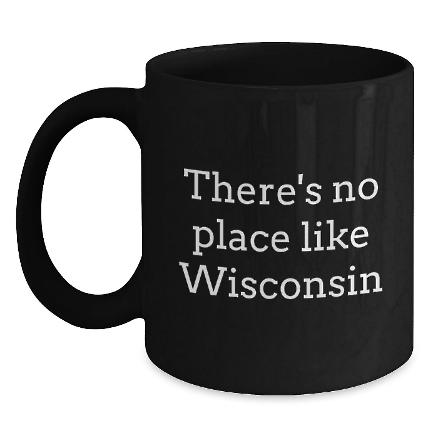 Wisconsin Gifts from Friends, Unique Birthday Unique Gifts, There's No Place Like Wisconsin Funny Mug - Main