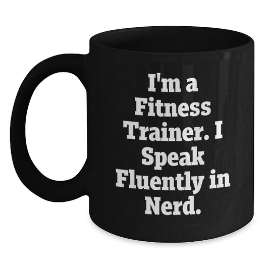 Funny Fitness Trainer Gifts from Friends Christmas Unique Mugs Gifts for Men and Women Fitness Enthusiasts Coffee Drinkers - Main