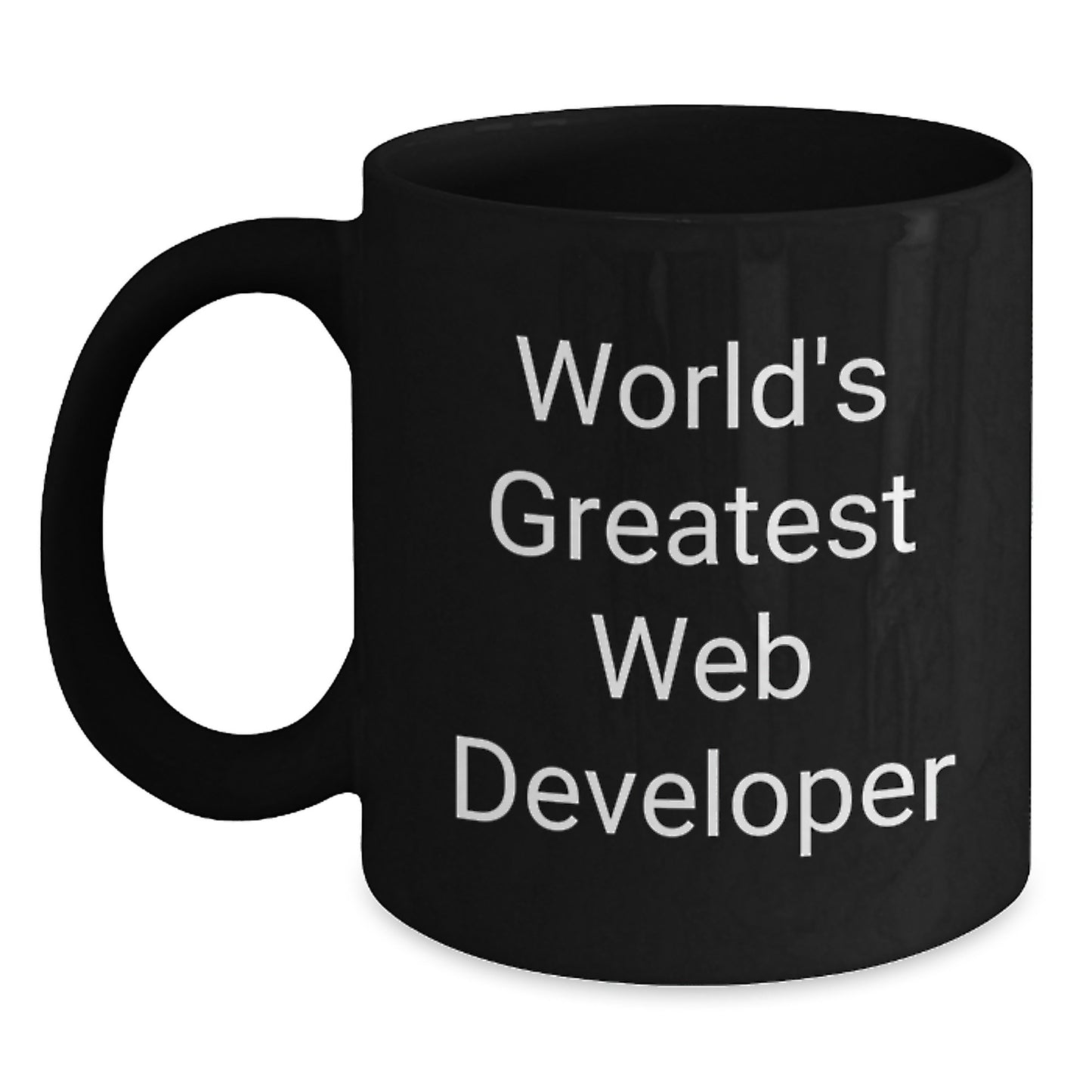 Funny World's Greatest Web Developer Gifts for Men from Friends - Black Coffee Mug - Unique Christmas Unique Gifts for Web Developer - Main