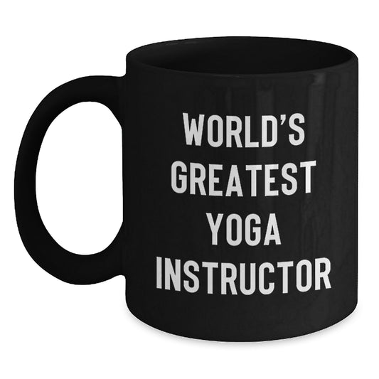 Funny Inspirational Yoga Instructor Gifts from Men to World's Greatest Yoga Instructor - Main