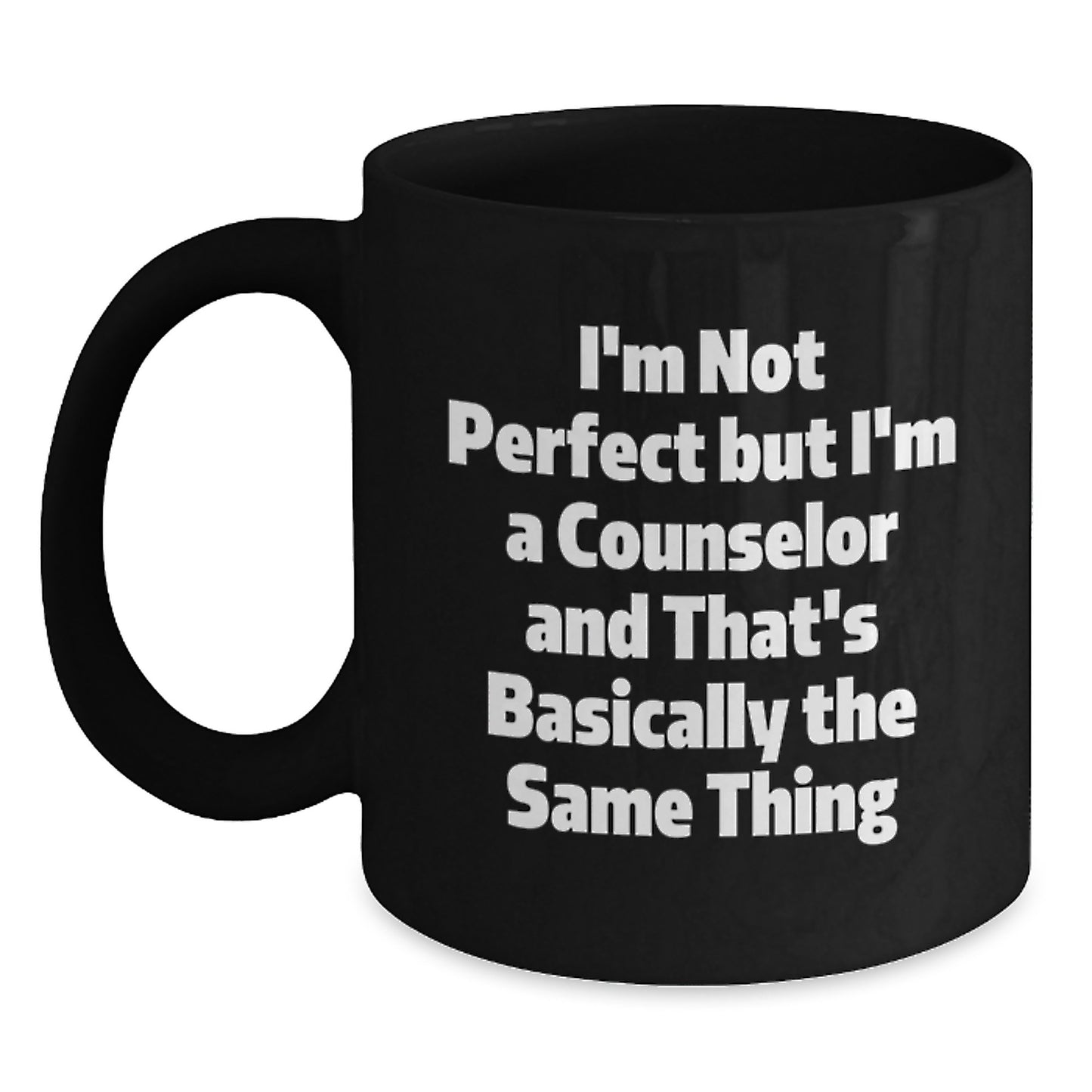Funny Counselor Gifts - Black Coffee Mug, Perfect for Counselors, Christmas Unique Gifts from Friends to Counselors - Main