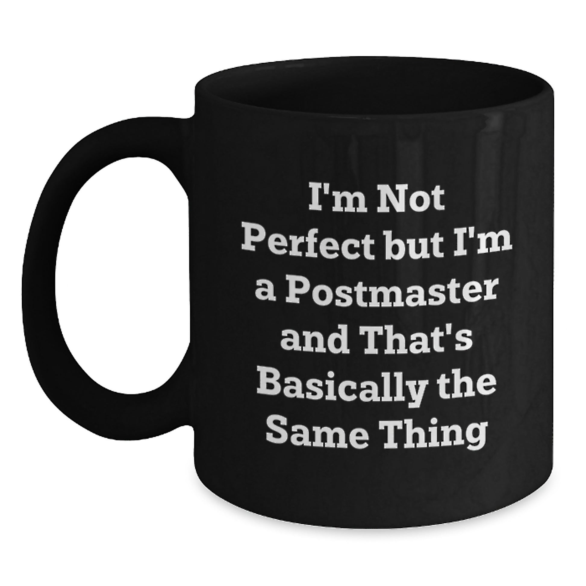 Funny Postmaster Black Coffee Mugs for Postmaster Gifts from Family for Christmas Unique Gifts - Main