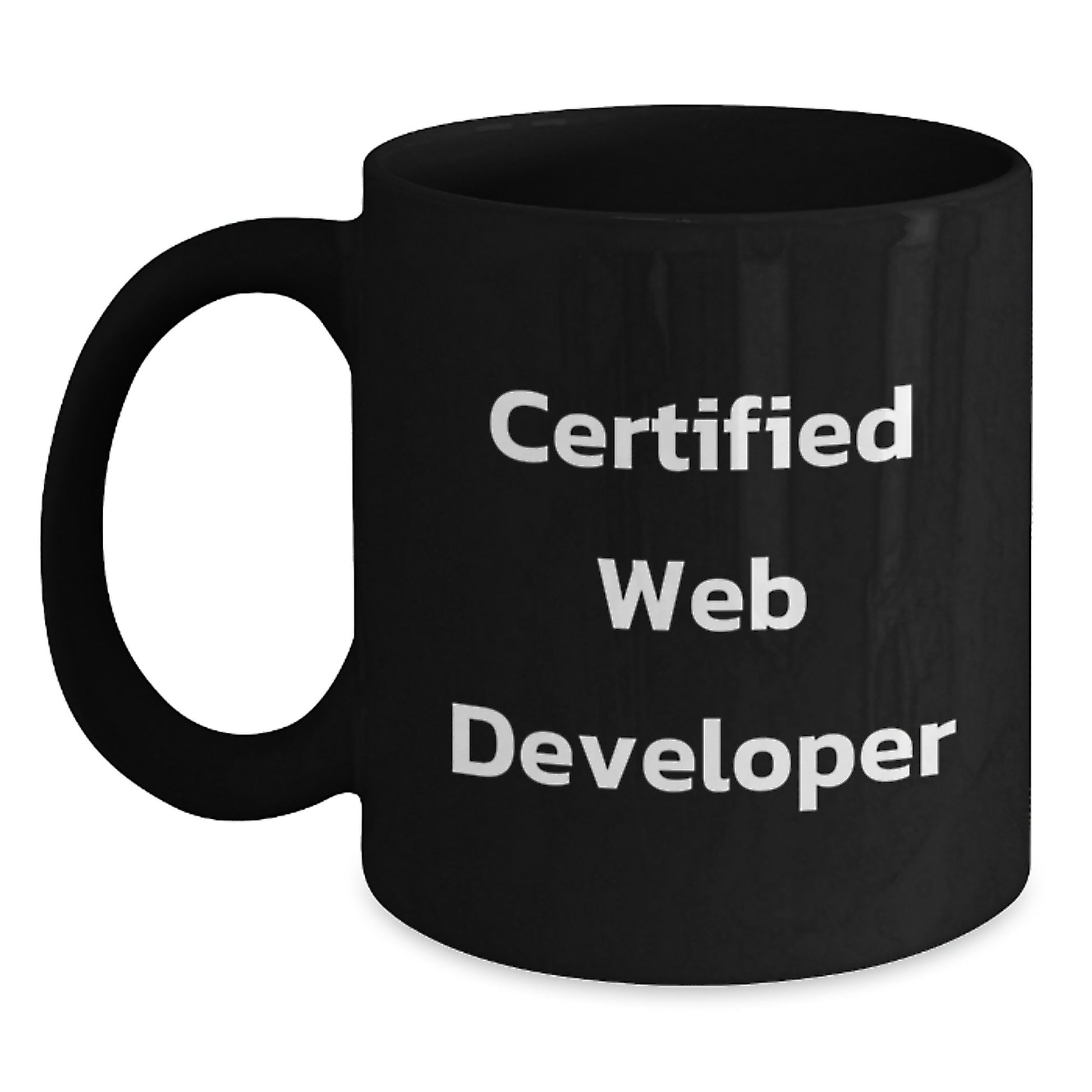 Funny Web Developer Gifts from Friends, Inspirational Quote Black Coffee Mug, Birthday Unique Gifts for Men, Women, Coworkers, Family - Main
