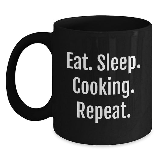 Funny Cooking Quotes Black Coffee Mug Gifts for Men, Funny Kitchen Gifts from Friends, Unique Christmas Unique Gifts for Cooking Lovers - Main