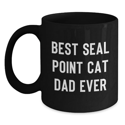 Funny Seal Point Cat Dad Gifts from Men to Seal Point Cat Lovers Birthday Unique Mugs - Main