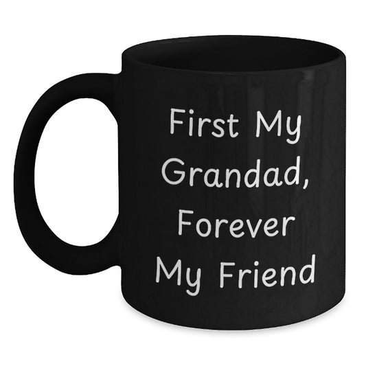 Grandad Gifts, Funny Mugs for Him, Birthday Unique Gifts from Family, Grandad Black Coffee Mug - Main