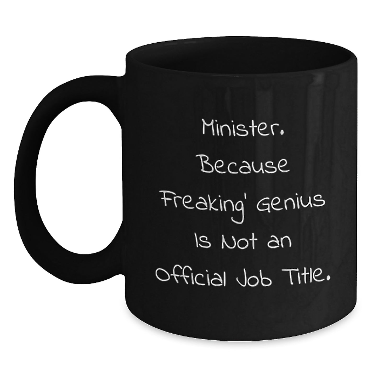 Minister Black Coffee Mug Premium Keepsake Birthday Gift for Him - Main
