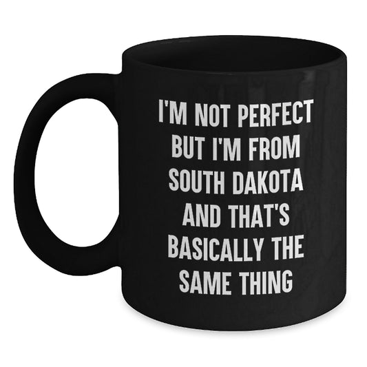 Funny South Dakota Black Coffee Mug Gifts from Friends, Coworkers, Family - Valentine's Unique Gifts to South Dakota Men Women - Main