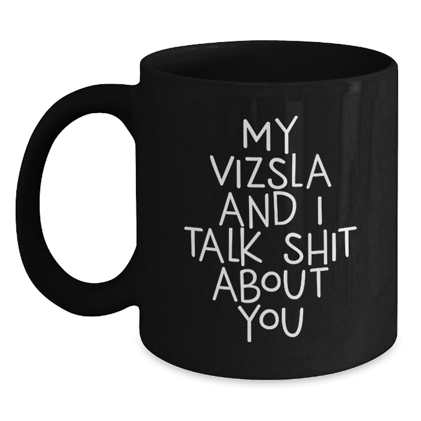Vizsla Dog Ceramic Black Coffee Mug Keepsake Birthday Gift for Him - Main