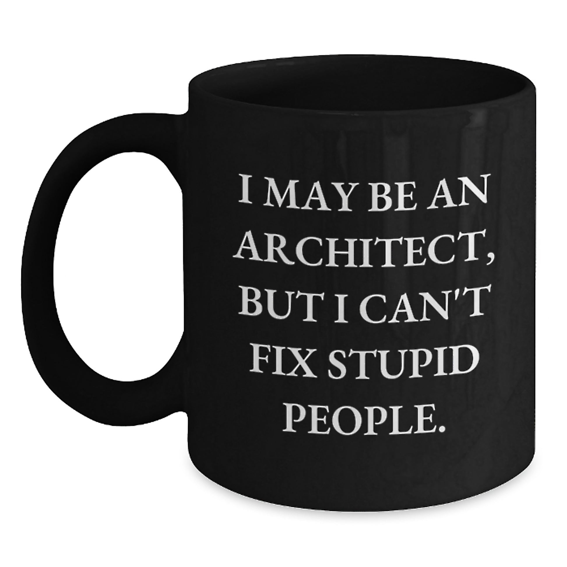 Architect Keepsake Black Coffee Mug for Him Graduation Surprise Gift - Main