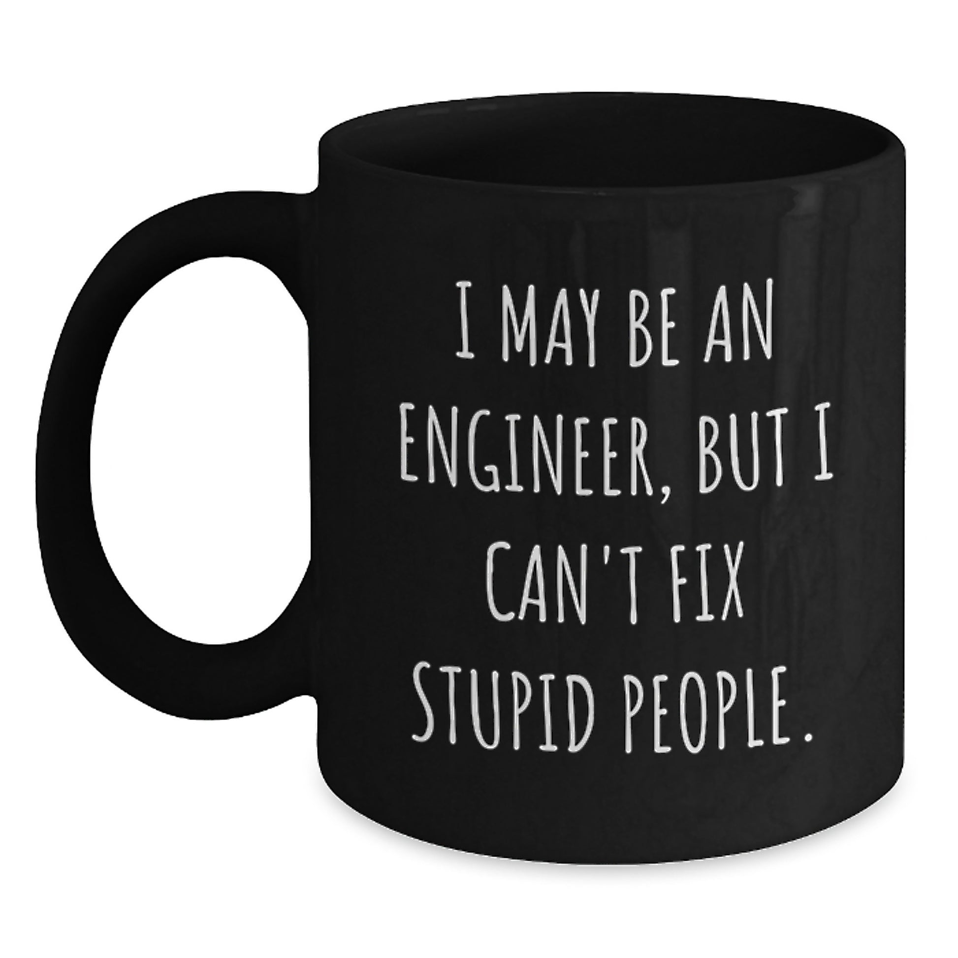 Engineer Keepsake Black Coffee Mug Birthday Gift for Him - Main