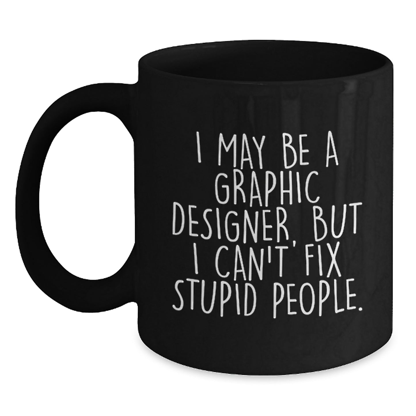 Funny Graphic Designer Gifts from Friends, Unique Black Coffee Mug for Graphic Designer, Perfect for Graduation - Main