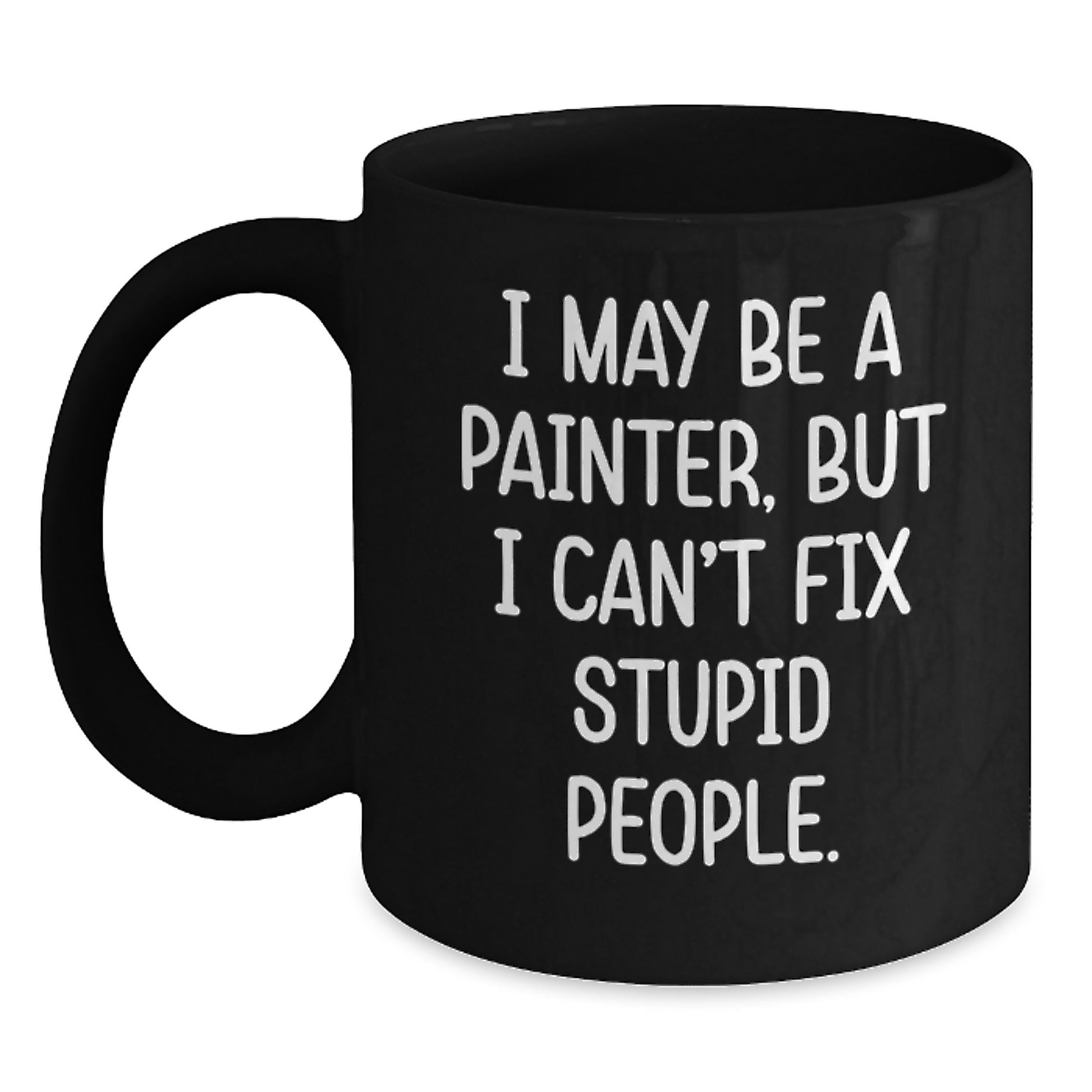 Painter Keepsake Black Coffee Mug for Him Surprise Birthday Gift Premium - Main