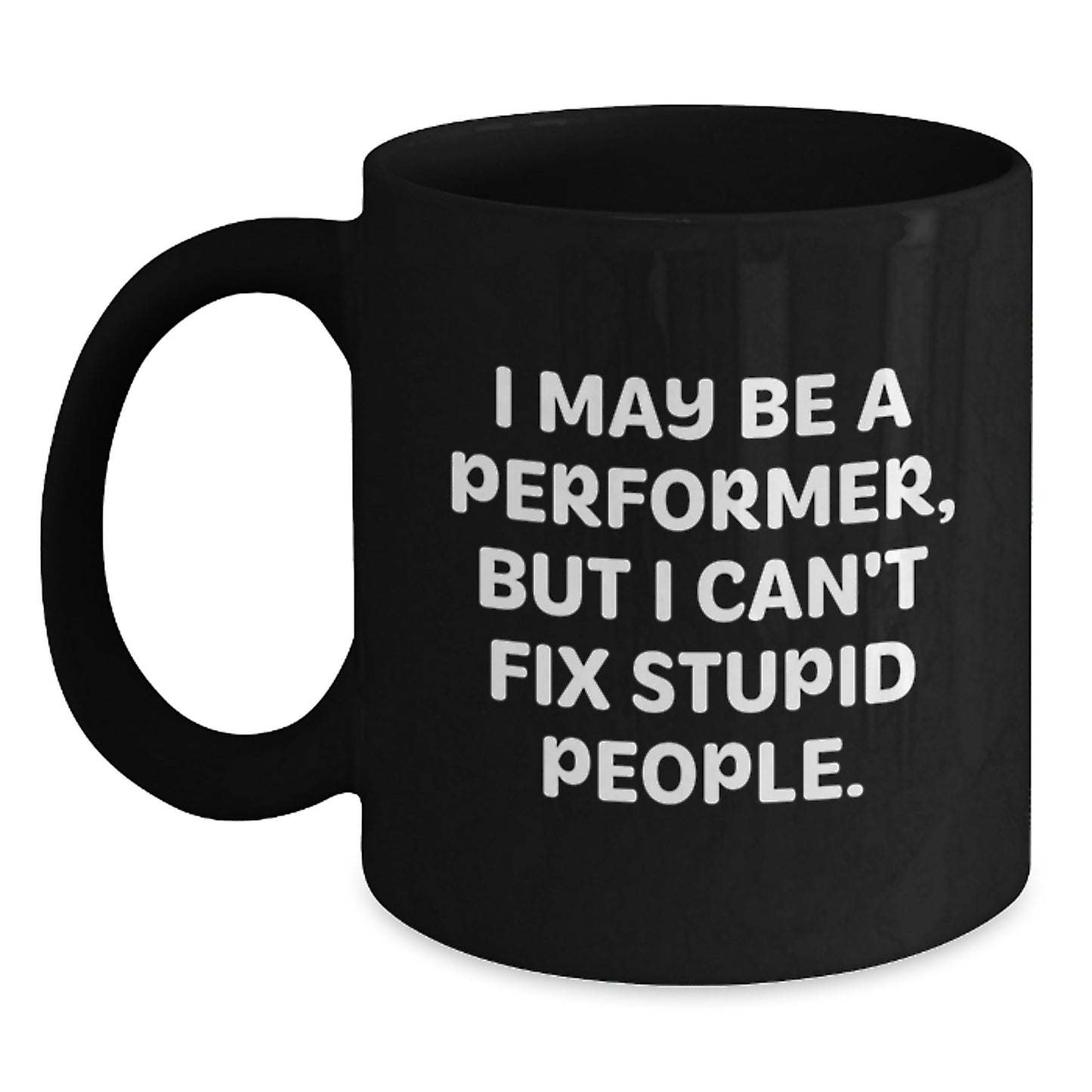 Performer Keepsake Black Coffee Mug for Him Graduation Gift 11oz Ceramic - Main