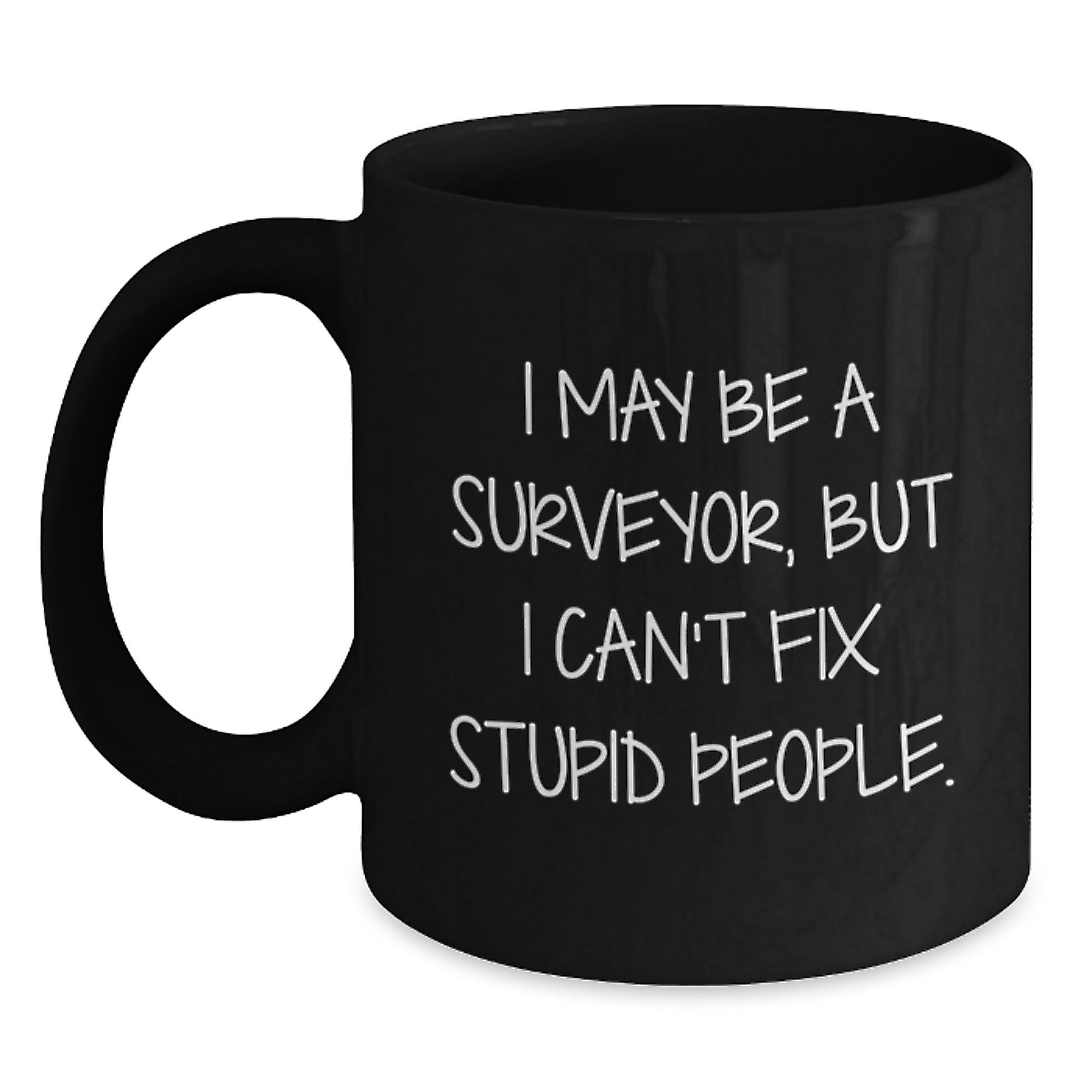 Funny Surveyor Gifts for Men Surveyor Graduation Unique Black Coffee Mugs from Friends - Main