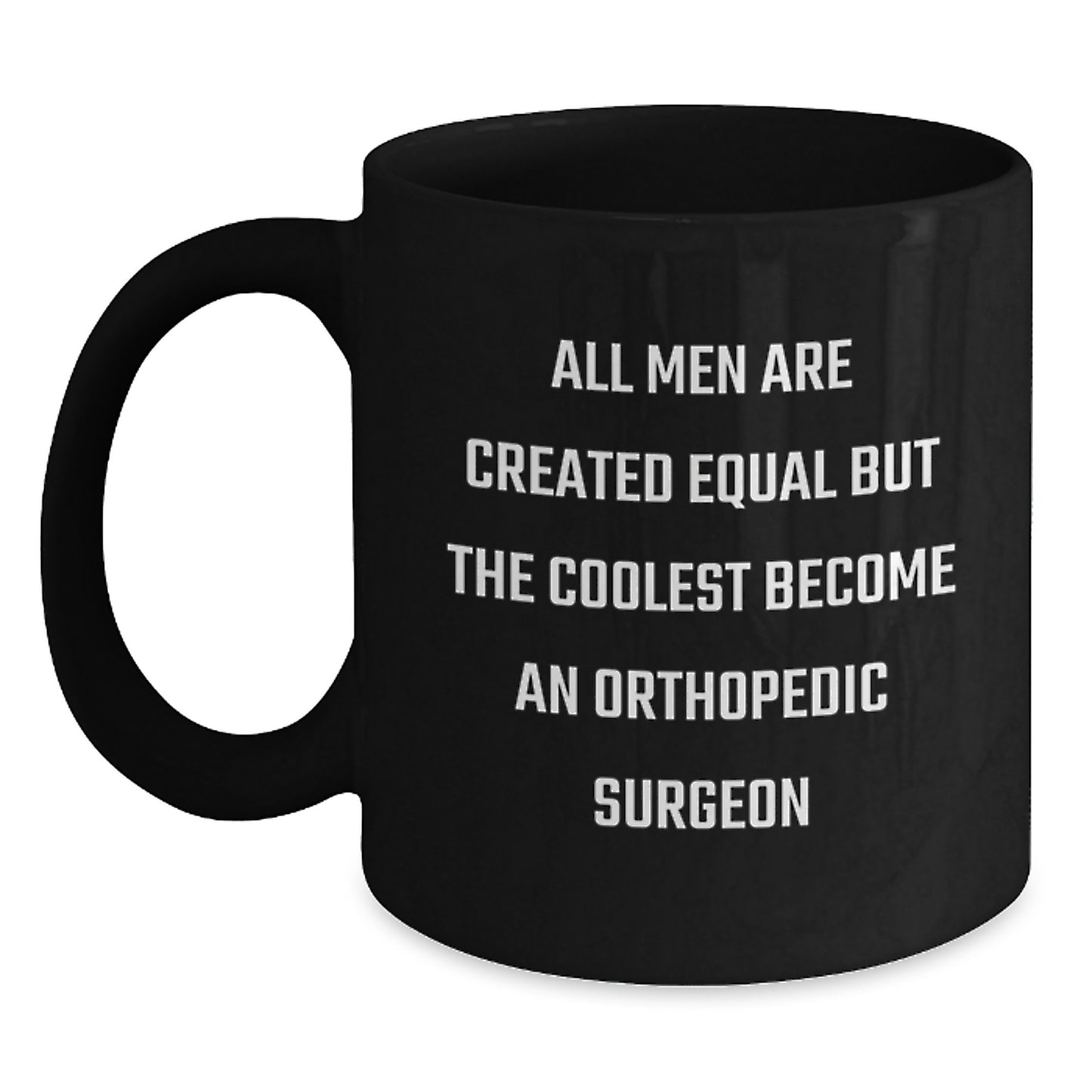 Orthopedic Surgeon Keepsake Black Coffee Mug for Him Birthday Gift - Main