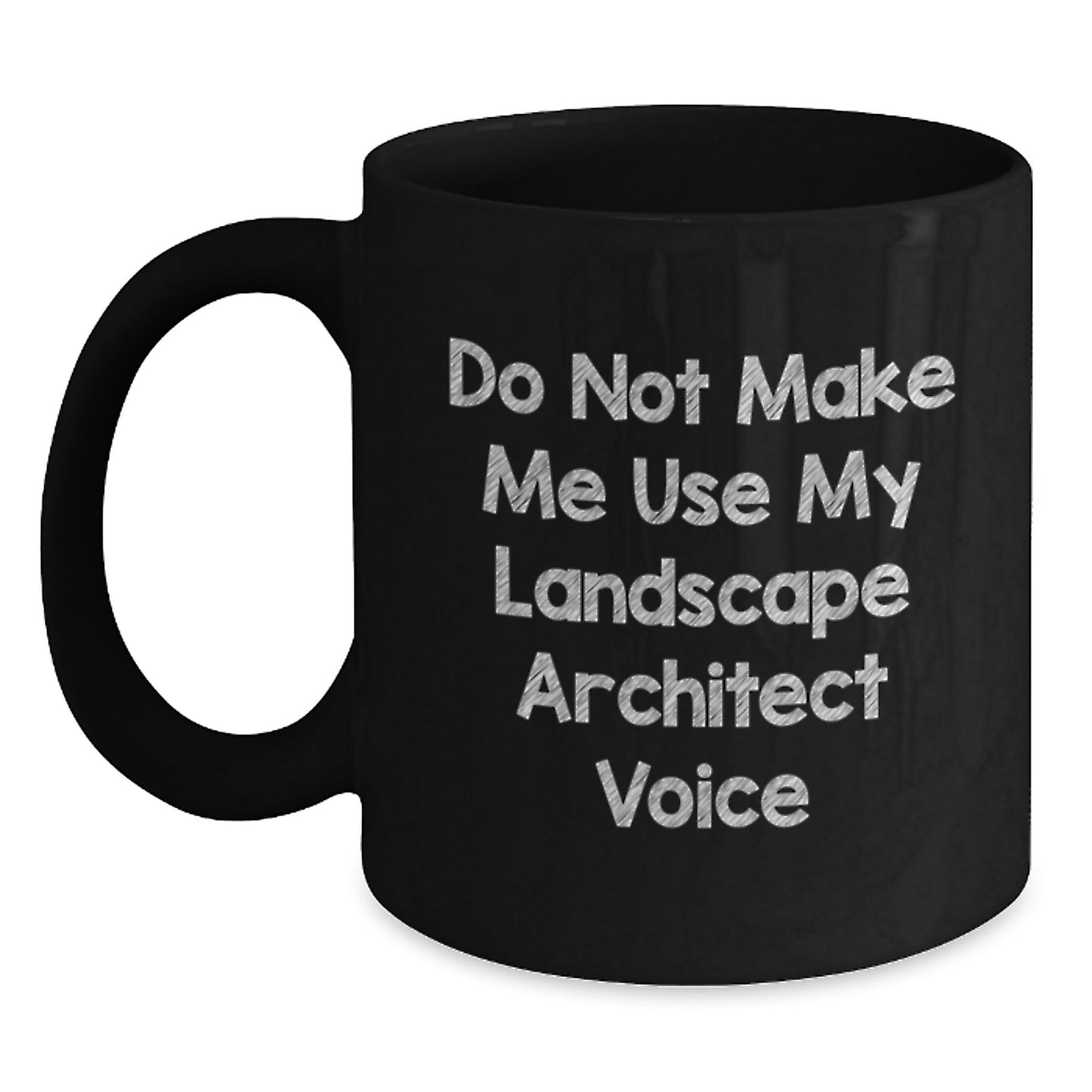 Birthday Gift Landscape Architect Black Coffee Mug for Her Present - Main