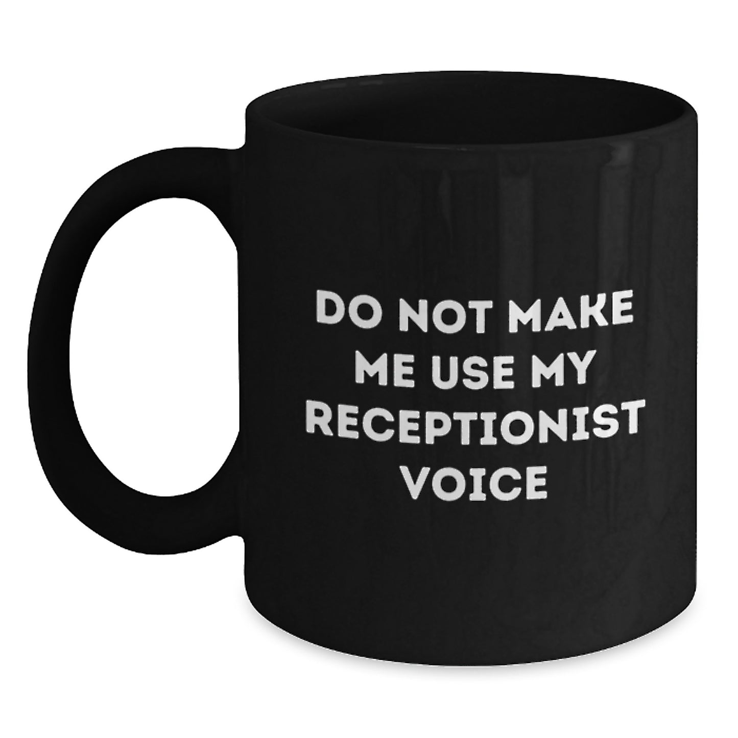 Receptionist Keepsake Ceramic Black Coffee Mug for Him Birthday Gift - Main