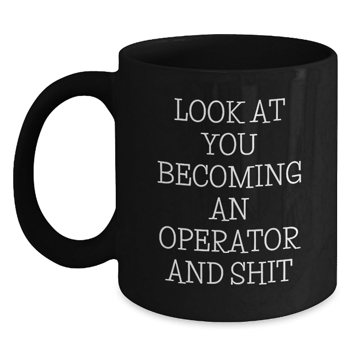 Sassy Operator Novelty Black Coffee Mug Birthday Gift for Friends - Main