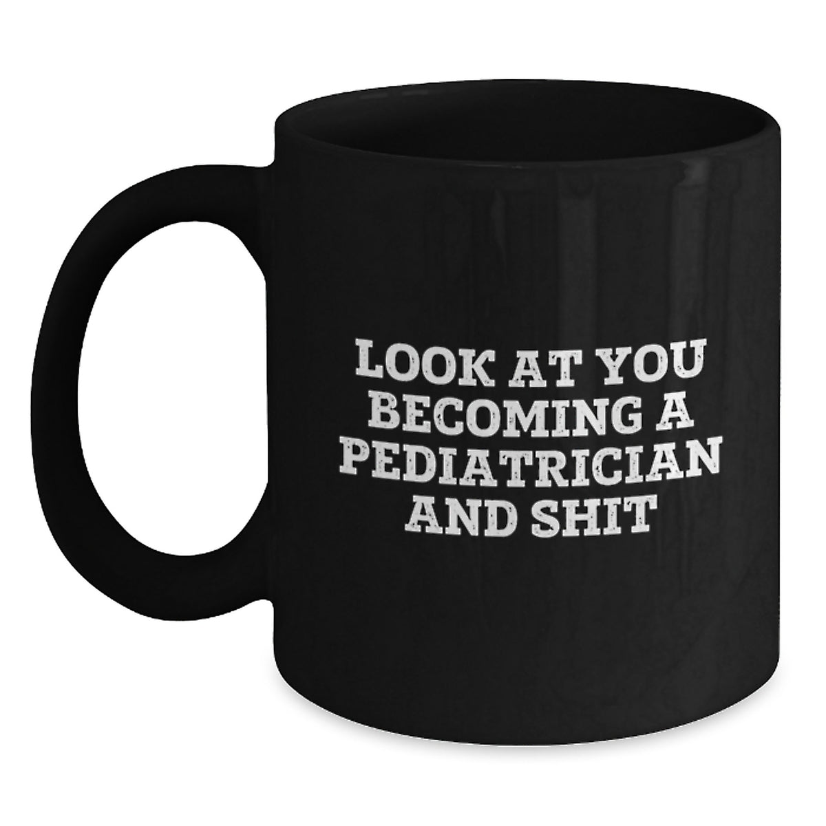 Pediatrician Keepsake Black Coffee Mug for Him – Christmas Gift - Main