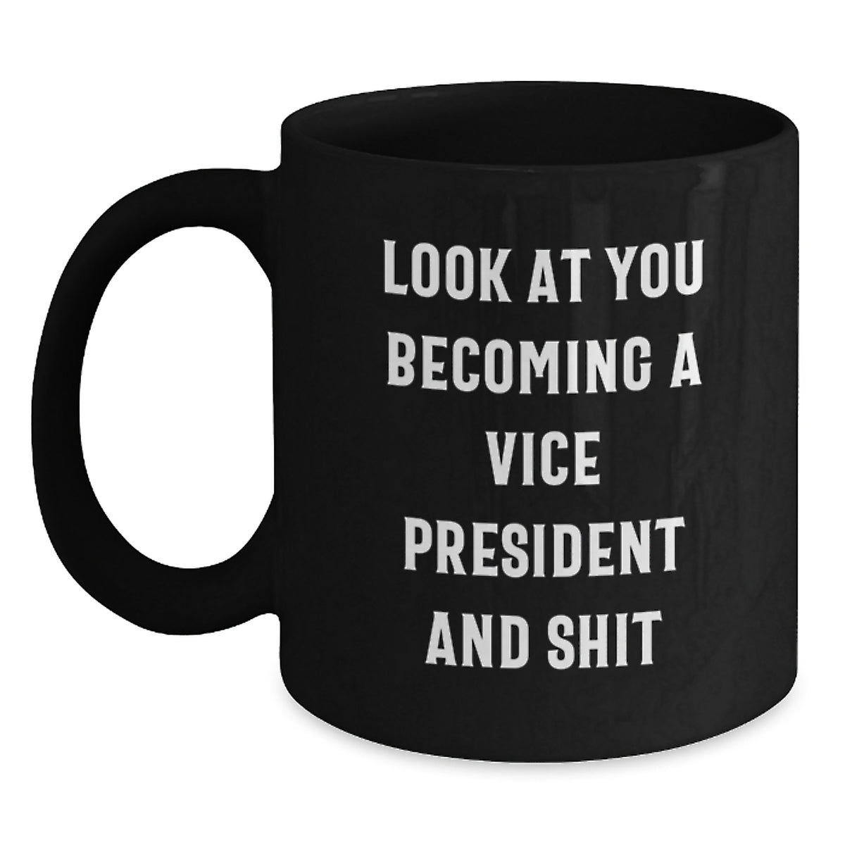 Vice President Keepsake Mug for Him – Christmas Gift Black Coffee Mug - Main
