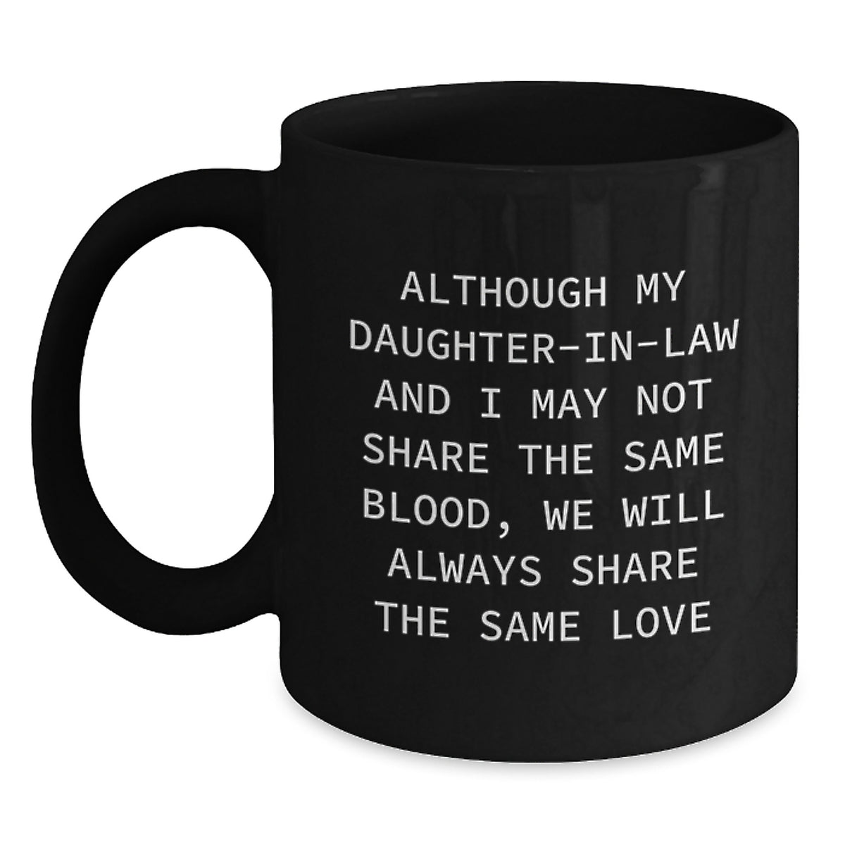 Birthday Gift for Her Daughter-in-law Black Coffee Mug Surprise Present - Main