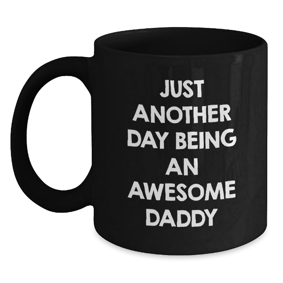 Daddy Keepsake Black Coffee Mug for Him 11oz Ceramic Christmas Gift - Main