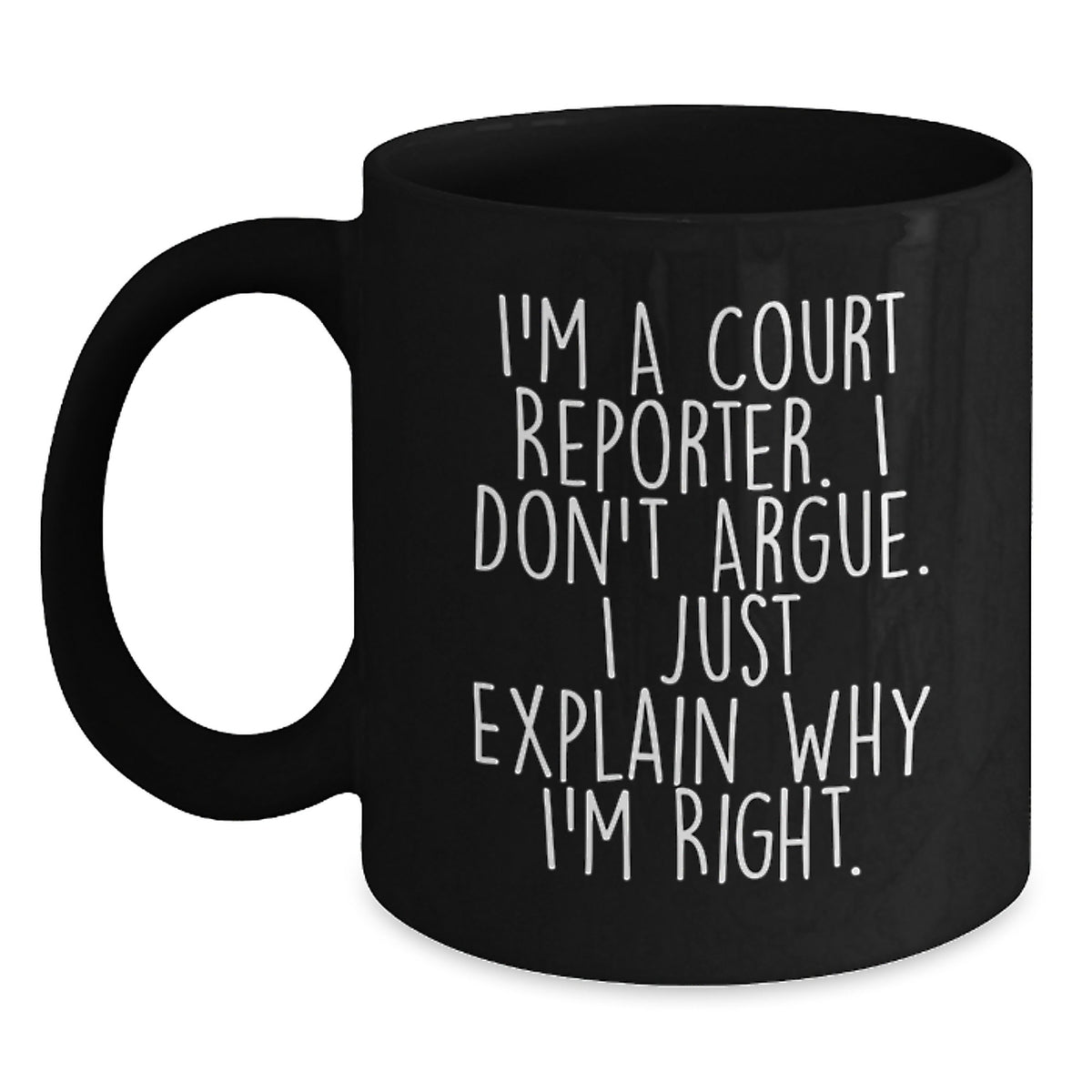 Court Reporter Gift For Him - Keepsake Mug with Witty Quote - Main