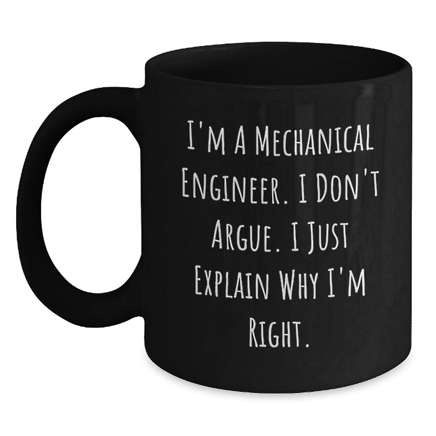 Funny Mechanical Engineer Gifts Black Coffee Mugs for Mother's Day from Men, Women, Friends, and Coworkers to Mechanical Engineers - Main